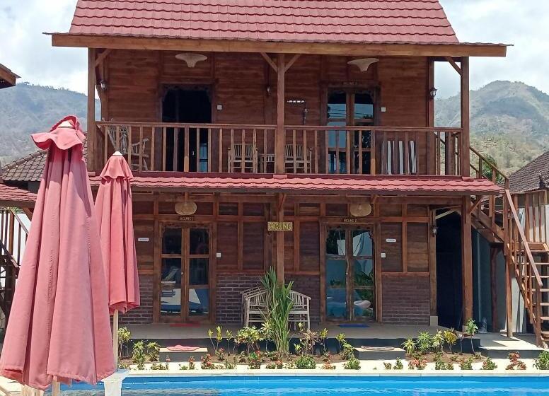 Номер Стандарт Вид на Бассейн, Melasti Mountain Villa, Amed Bali   Agung Room 1