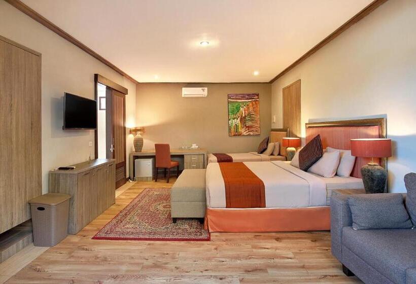 اتاق استاندارد با چشم‌انداز باغ, Puri Sabina Bed & Breakfast
