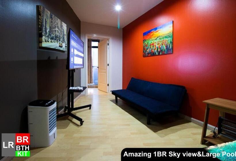 آپارتمان 1 خوابه با چشم‌انداز دریا, Siglo Suites @ The Gramercy Residences