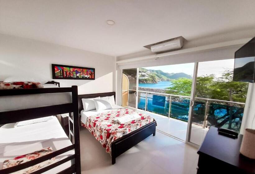 اتاق خانوادگی با چشمانداز دریا, Hostal Viña Del Mar