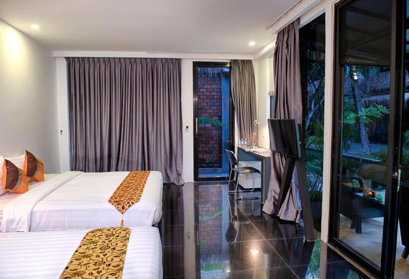 クイーンベッドのデラックスルーム, Maison Gen Angkor