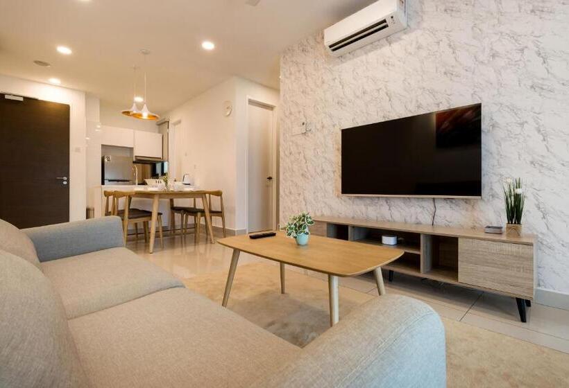 Apartament 2 Sypialnie, H20 Residence Ara Damansara By Airhost