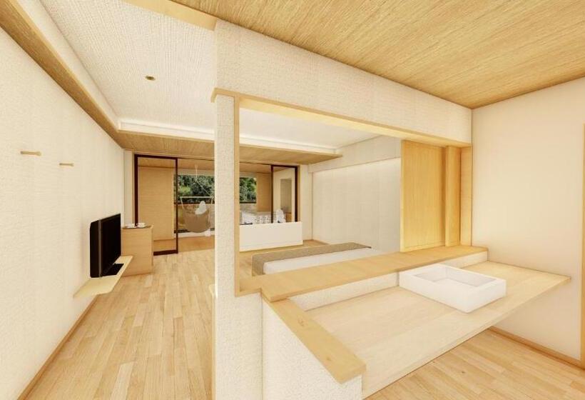 اتاق لوکس با تخت بزرگ, Sakunami Onsen Yuzukushi Salon Ichinobo