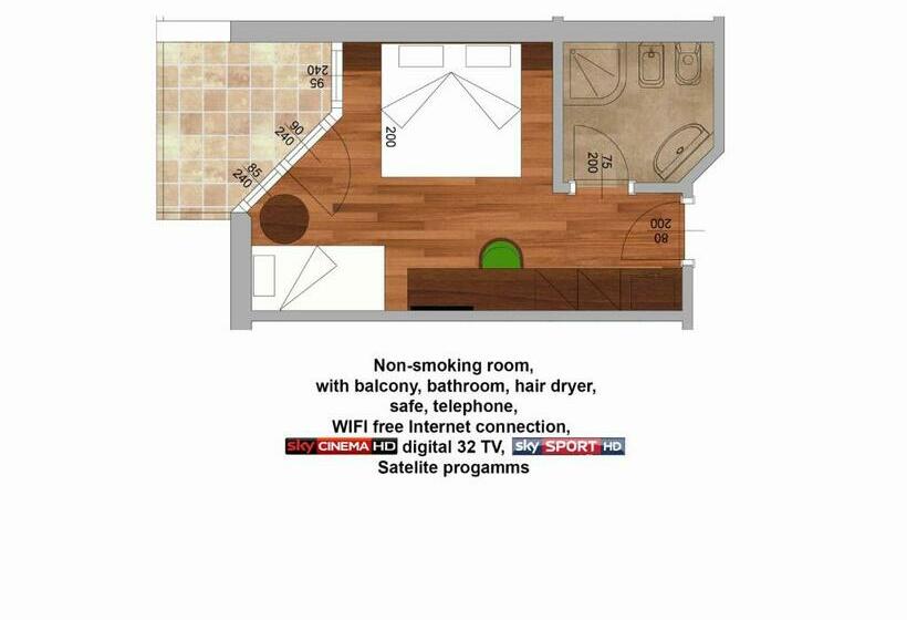 Трехместный Номер Стандарт с Балконом, Comfort Erica Dolomiti Val D Adige