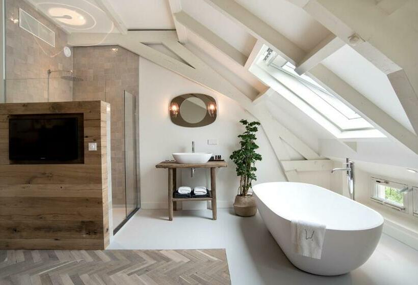 디럭스 룸 킹사이즈 침대, Boutique Hotel De Witte Dame
