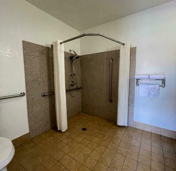 适合残疾人士使用的带超级大床的标准间, Palm Tropics Motel