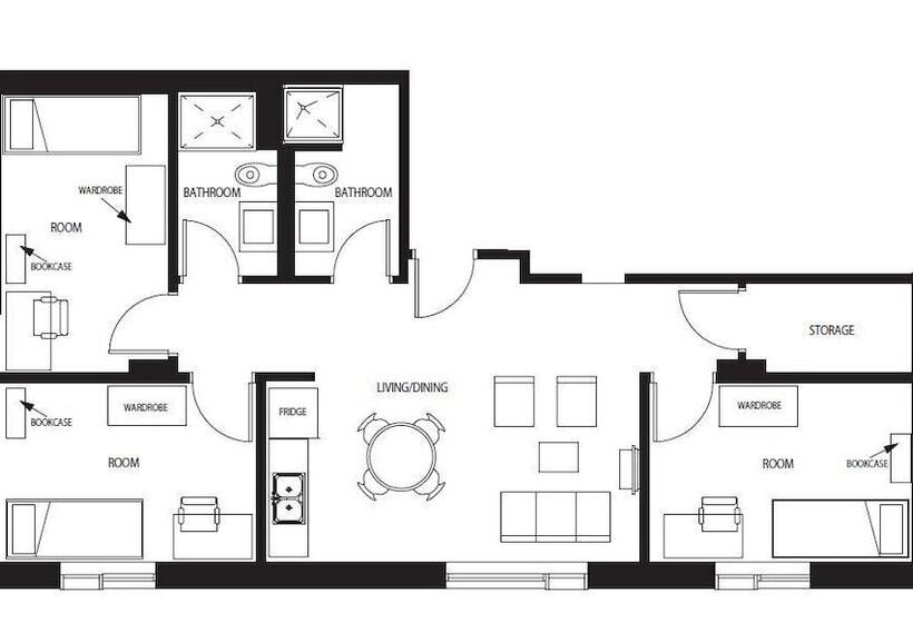 3침실 스위트, Dalhousie University Accommodations