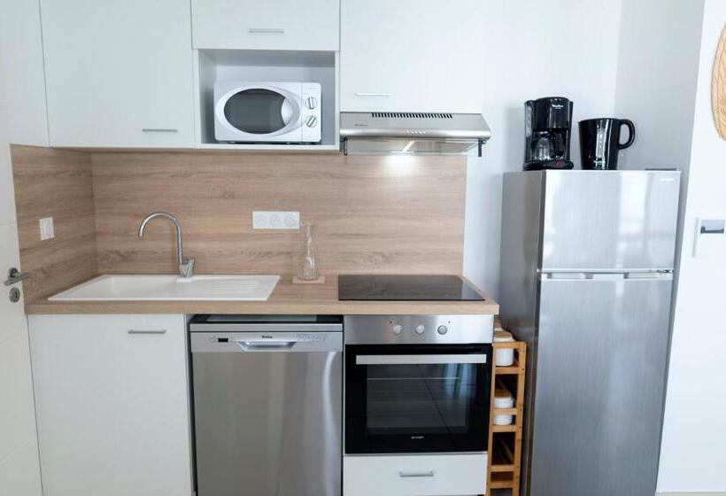 آپارتمان 1 خوابه با چشم‌انداز باغ, My Hôtel Résidences   Port Leucate