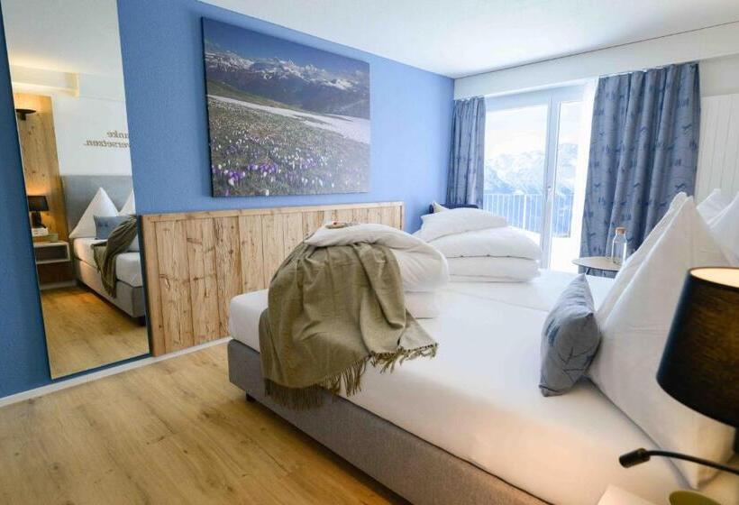标准间带露台, Alphotel Biel Kinzig   Access By Cable Car Only!