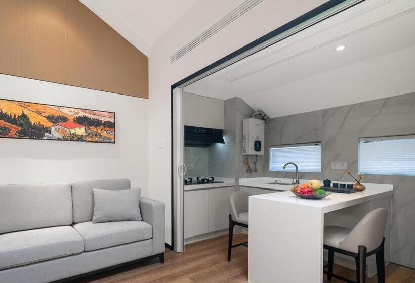 Deluxe Værelse, Poltton International All Suite Apartment   Wuhan High Speed Railway Station West Square