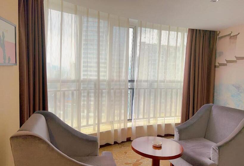 Номер Deluxe, Poltton International Apartment City Center Wanda Plaza Branch