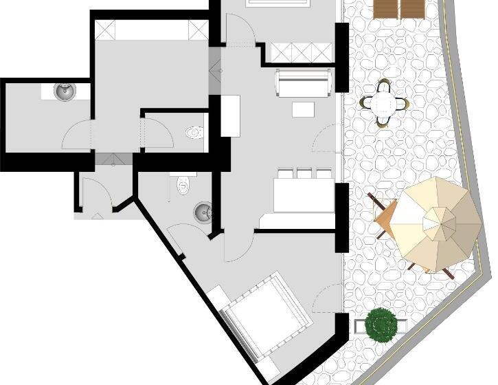 Апартаменты 1 Спальня, Das Landerer