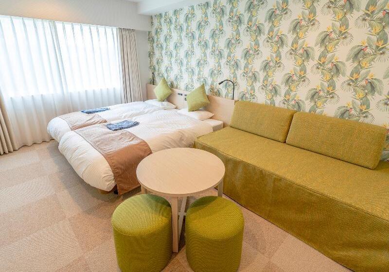 4인용 수피리어 룸, La Gent Hotel Okinawa Chatan Hotel And Hostel