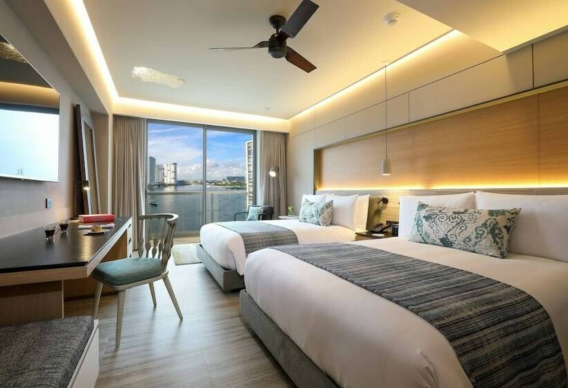 חדר סטנדרט שתי מיטות זוגיות, Renaissance Cancun Resort & Marina