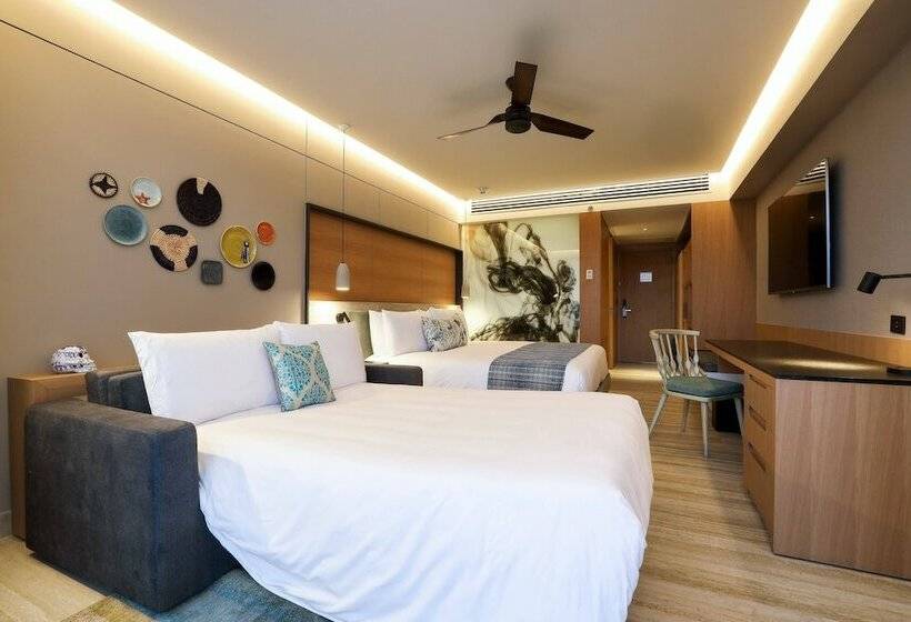 חדר סטנדרט מיטה זוגית עם נוף, Renaissance Cancun Resort & Marina