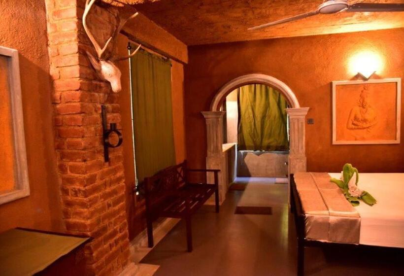 带花园景观和一个卧室的别墅, Akein Jungle Resort   Sigiriya