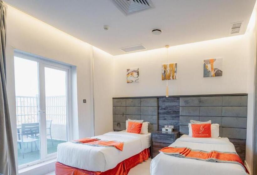 带1个卧室的带海景的公寓, Wahaj Hotel Apartments 2