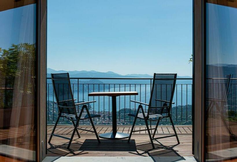اتاق لوکس با بالکن و چشم‌انداز دریا, Il Leccio   Luxury Resort Portofino Monte