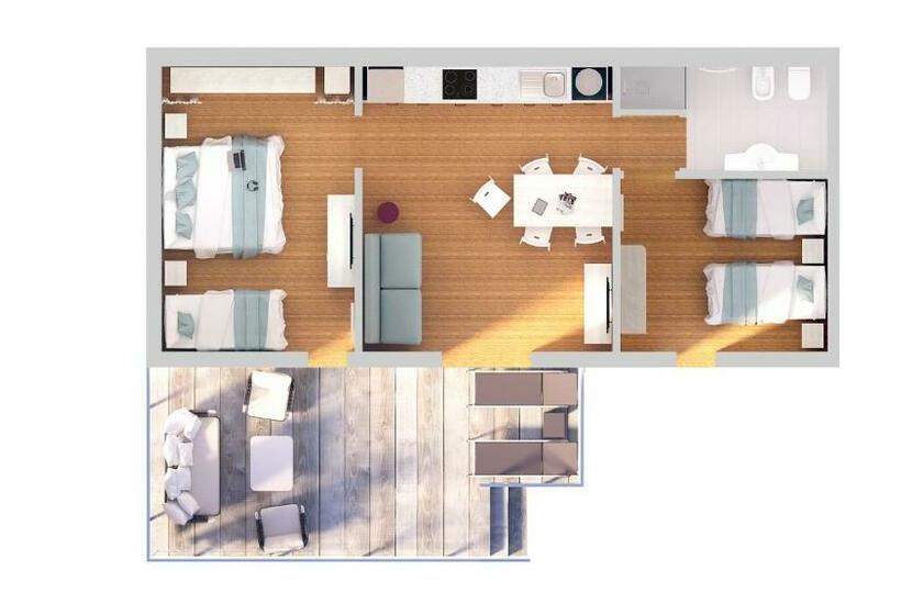 Апартаменты 2 Спальни, Lino Delle Fate Eco Resort