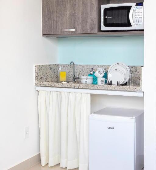 سوییت با چشم‌انداز باغ, K1 Residence Taquaral Com Garagem Incluída