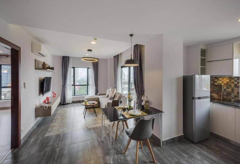 آپارتمان 2 خوابه, Phnom Penh 51 Hotel & Residences