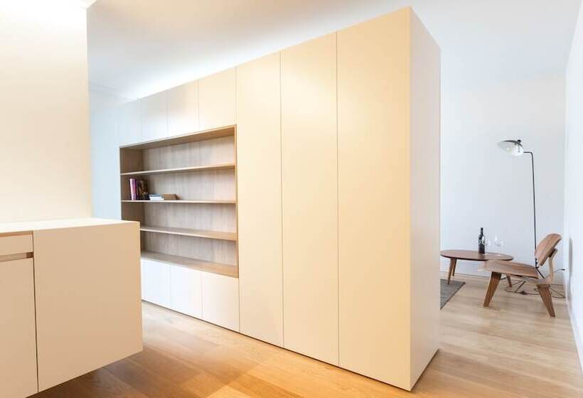 آپارتمان 1 خوابه با چشم‌انداز باغ, Braga Heritage Lofts