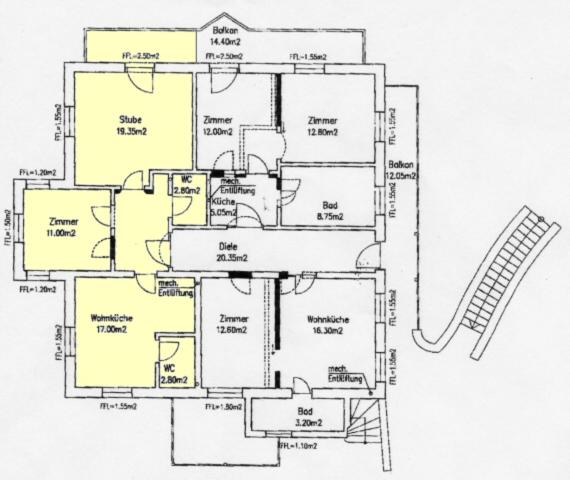 Апартаменты 2 Спальни, Biohof Niedereben