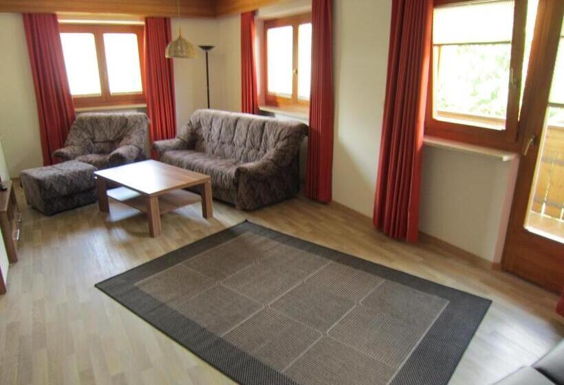 Апартаменты 2 Спальни с Балконом, Aparthotel Garni Haus Hubertus