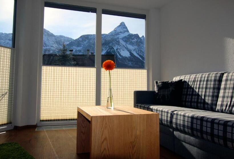 침실 1개 아파트, Appartementhotel Zugspitzhof