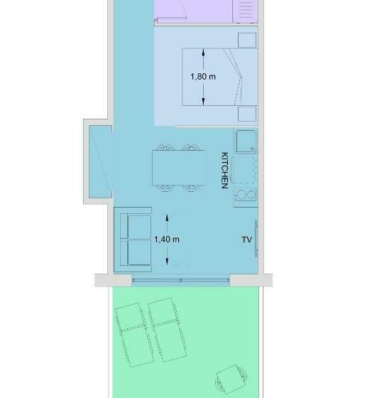 高级小型套房, Aparthotel Miami Park
