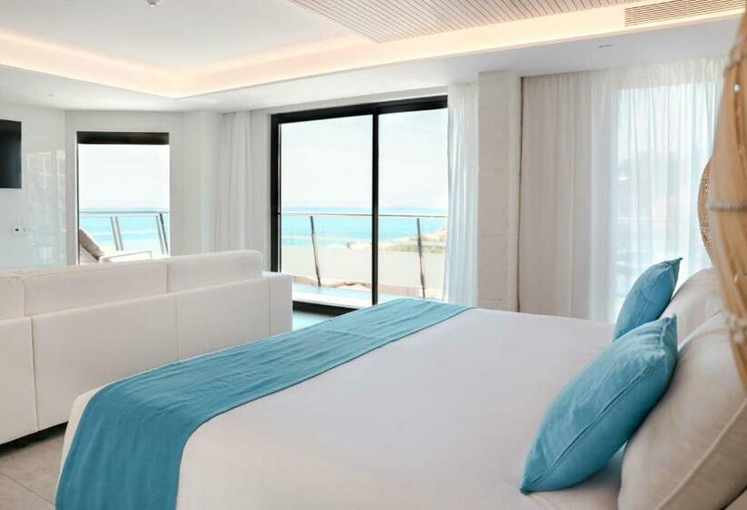带海景的复工套房, Kaktus Hotel Kaktus Playa   Adults Recommended