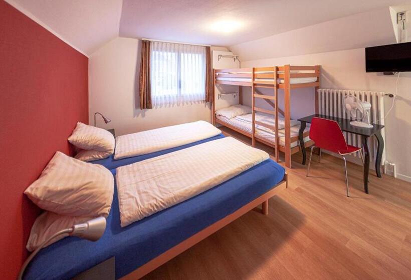 سرير فى غرفة مشتركه, Hirschen Backpacker Hotel & Pub