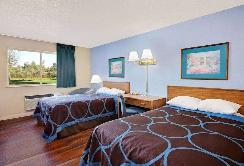 Номер Стандарт 2 Двуспальные Кровати, Super 8 By Wyndham Newburgh/west Point Stewart Intl Airport