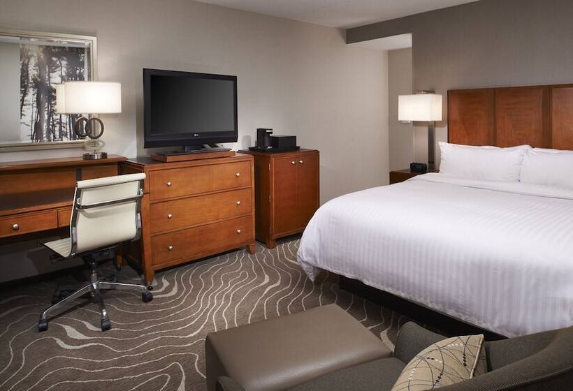 스탠다드 룸 더블 침대, Detroit Metro Airport Marriott