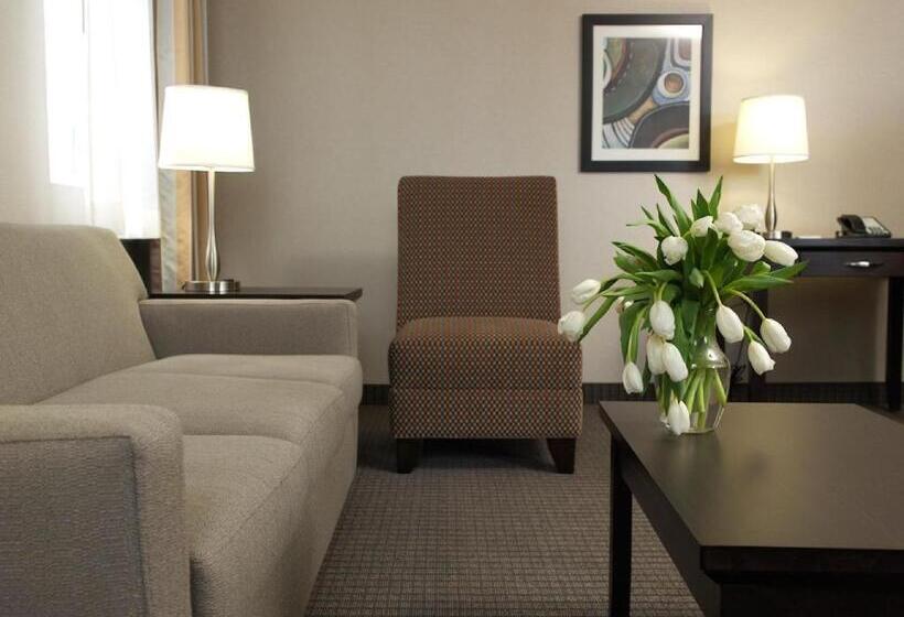 キングサイズベッドのスイートルーム, Coast Calgary Downtown Hotel & Suites By Apa