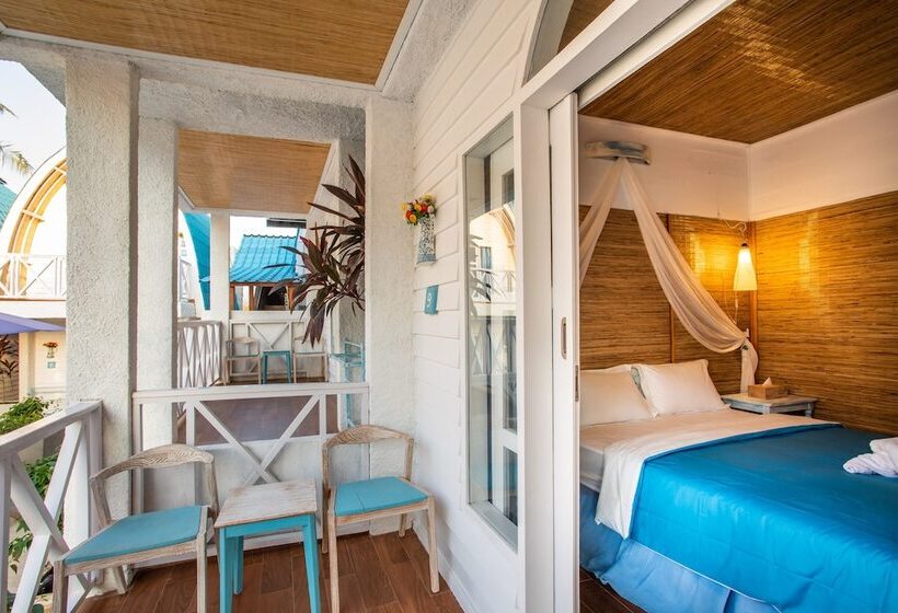 Quarto Deluxe com Sacada, Santorini Beach Resort