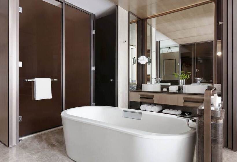 스탠다드 룸 더블 침대 2개, Jw Marriott Marquis Hotel Shanghai Pudong