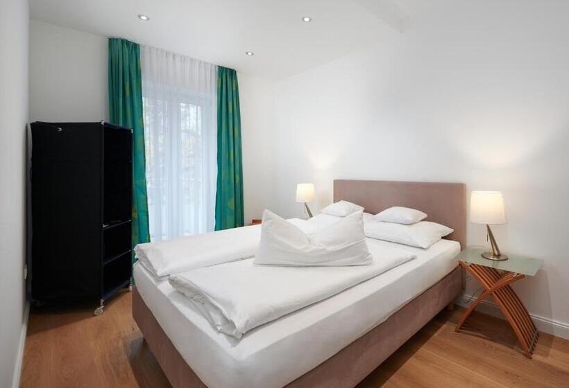 침실 1개 발코니 아파트, Deluxe Apartments Christina 120 M² Im Design Hotel Vosteen