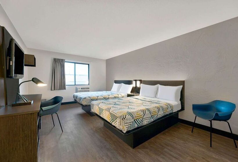 Номер Стандарт 2 Двуспальные Кровати, Motel 6oak Creek, Wi