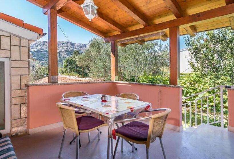 آپارتمان 1 خوابه با تراس, Villa Schober Baška