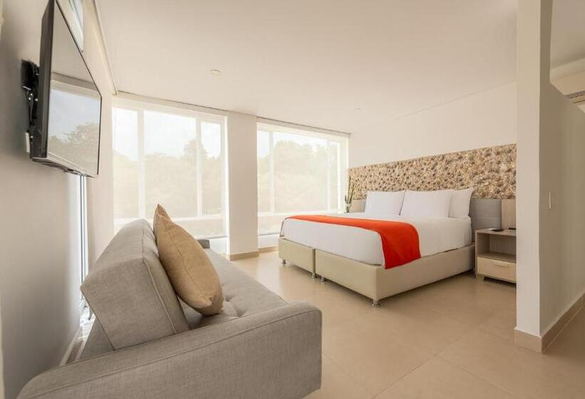 اتاق سوپریور با تخت بزرگ, Santo Manglar Cartagena Life Wellness Spa
