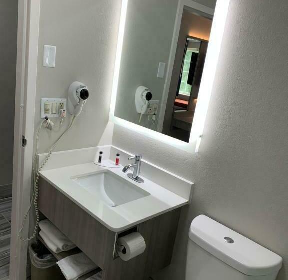 اتاق لوکس با تخت بزرگ, Microtel Inn By Wyndham Charlotte Airport