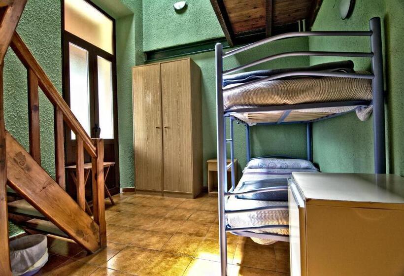 Четырехместный Номер Стандарт с Балконом, Albergue Juvenil De Bustiello