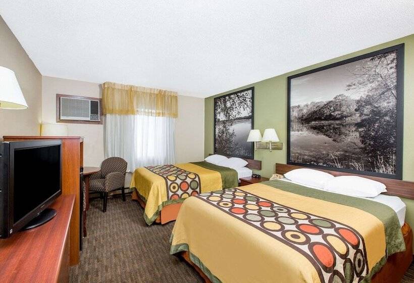 Номер Стандарт 2 Двуспальные Кровати, Super 8 By Wyndham Fairmont