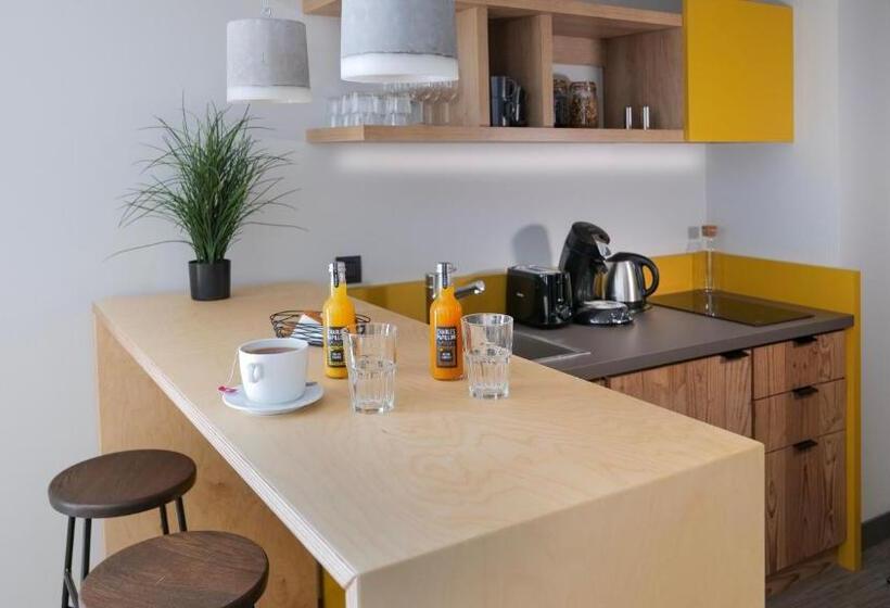 Апартаменты 1 Спальня, Plan B Hotel   Living Chamonix