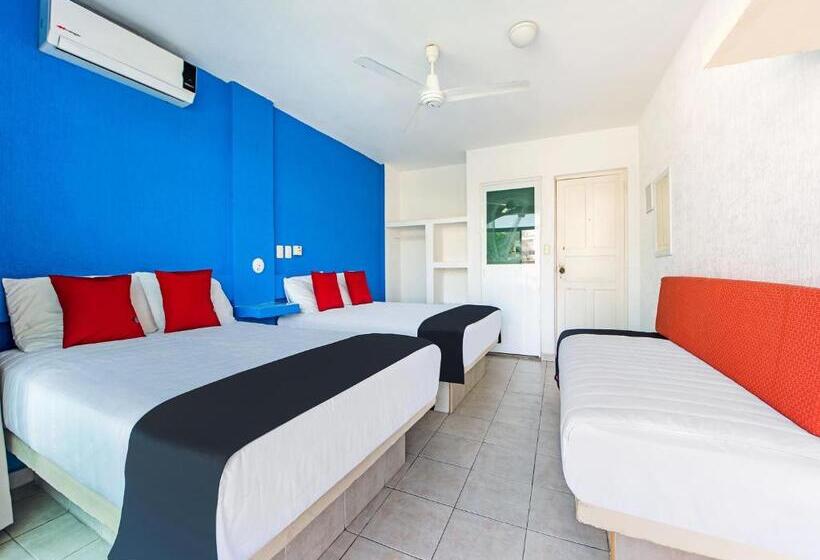 اتاق استاندارد چهار تخته, Capital O Hotel El Mejicano, Acapulco