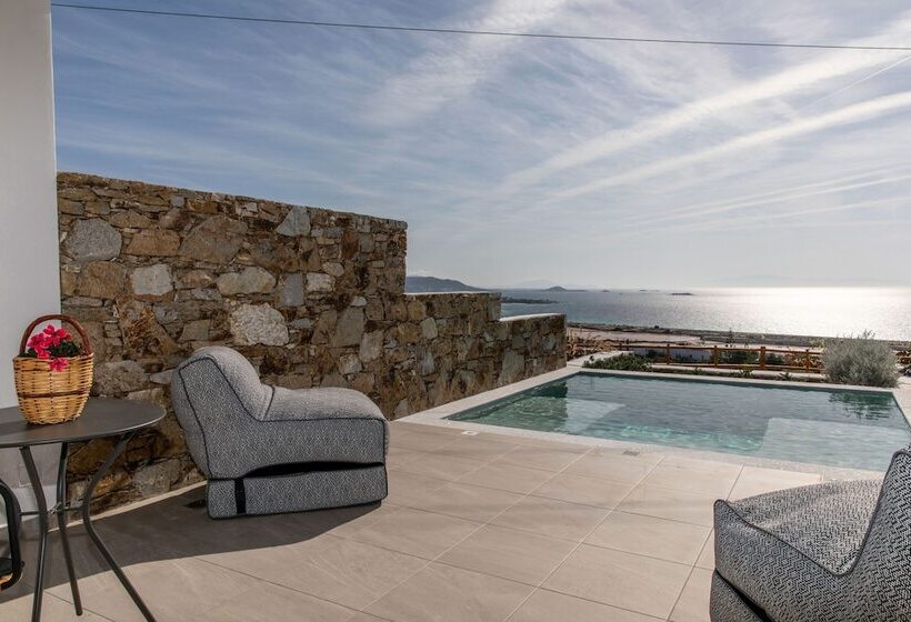 Люкс Вид на Море с Гидромассажем, Mythology Naxos Villas & Suites