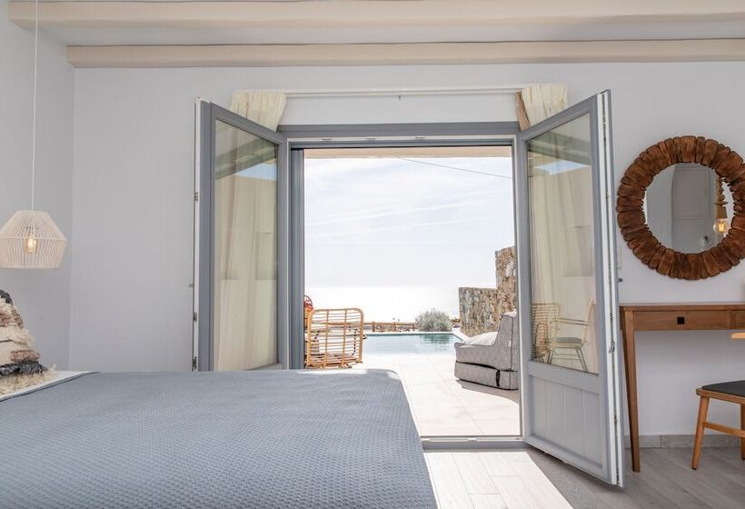 Люкс Вид на Море с Гидромассажем, Mythology Naxos Villas & Suites