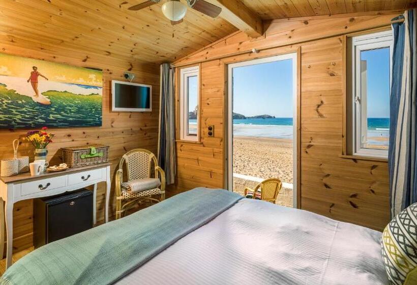 اتاق استاندارد با چشم‌انداز دریا, Tolcarne Beach Colonial Restaurant And Rooms