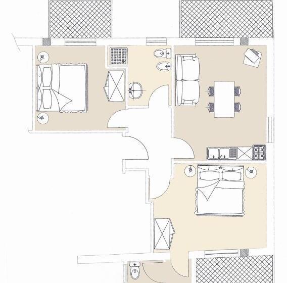 آپارتمان 2 خوابه, Residence Ascot